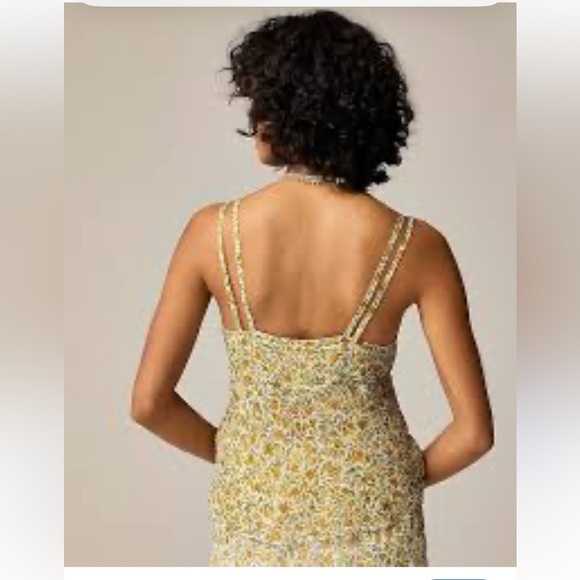 NWT J. Crew Crinkle Chiffon camisole in floral vines - Picture 3 of 8